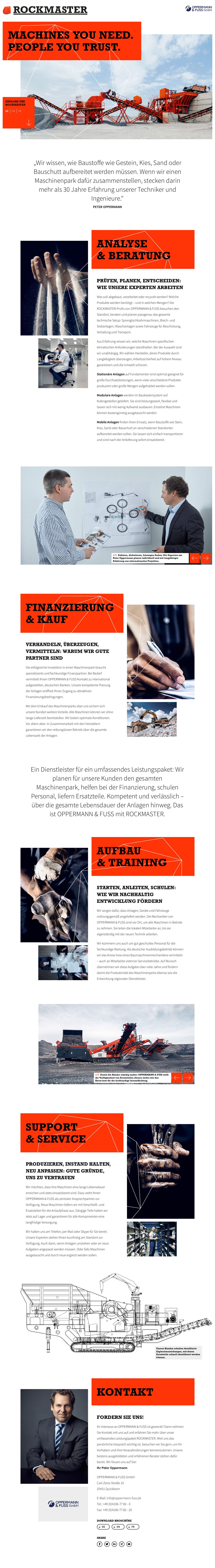 Rockmaster Website Screenshot