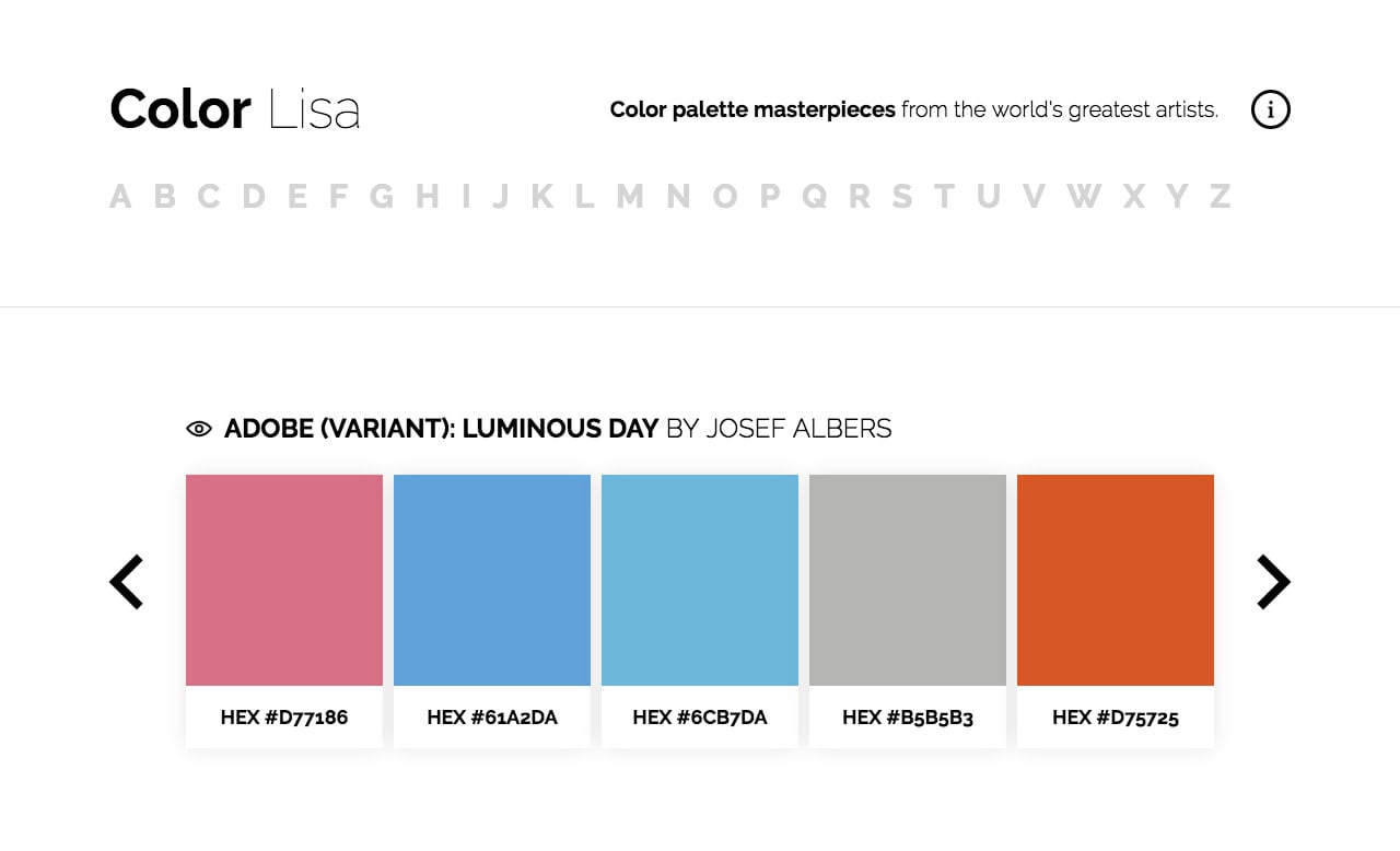 Color Lisa Website Screenshot