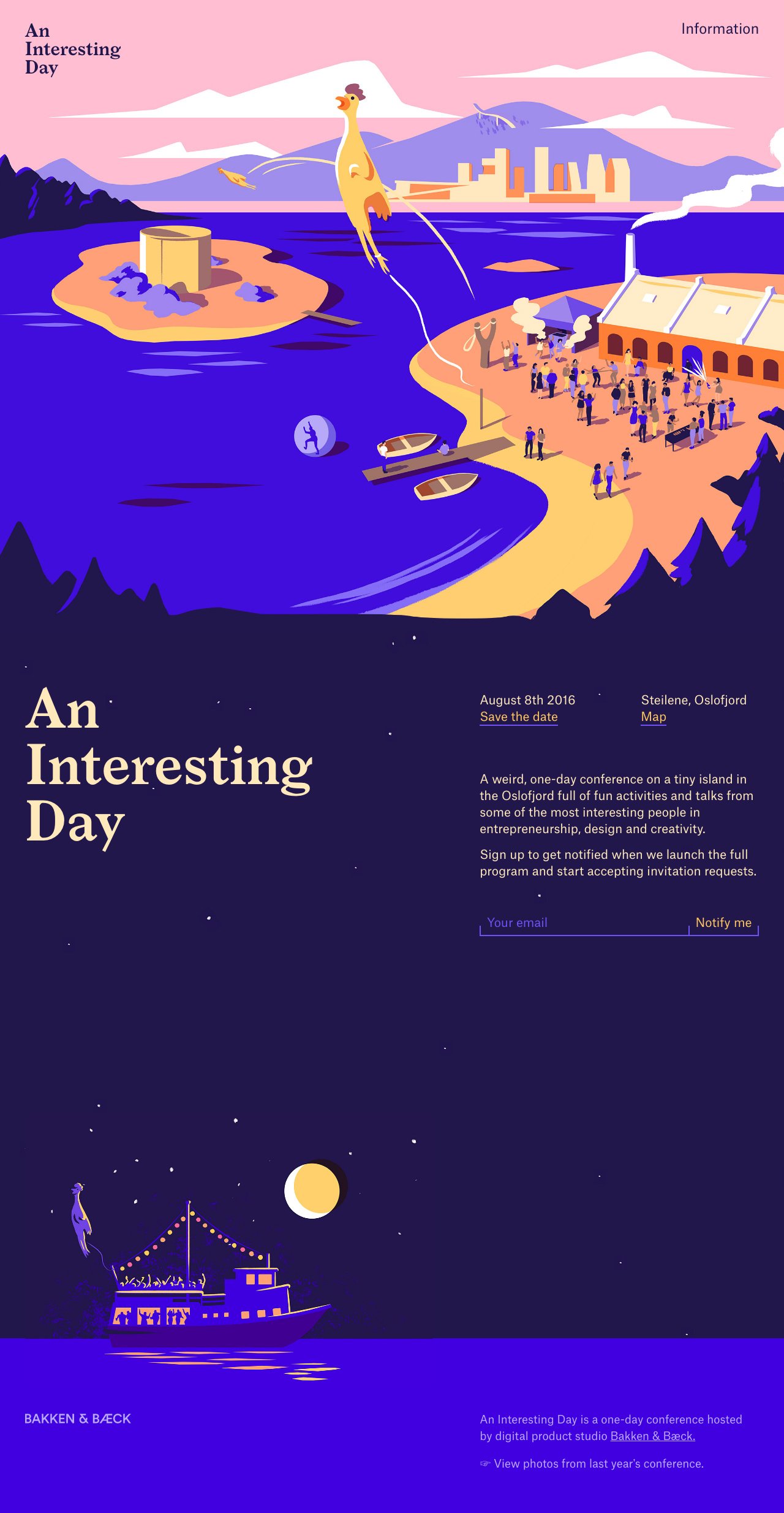 An Interesting Day Website Screenshot