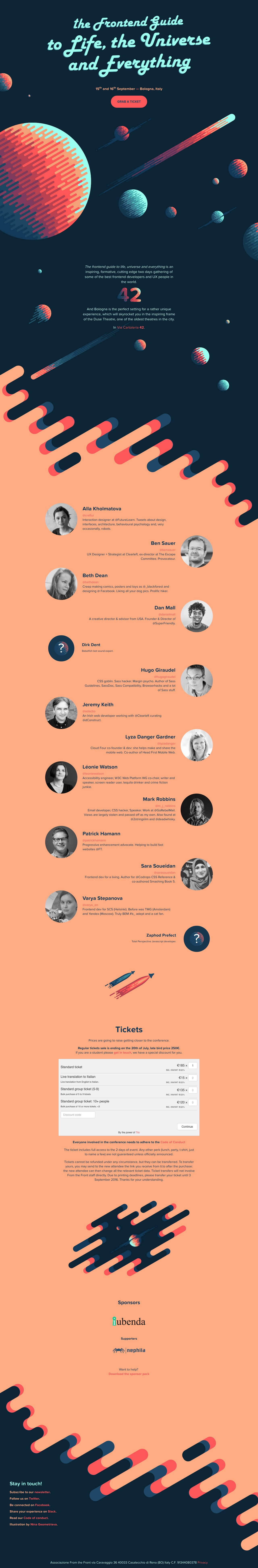 The frontend guide to life, universe and everything Website Screenshot