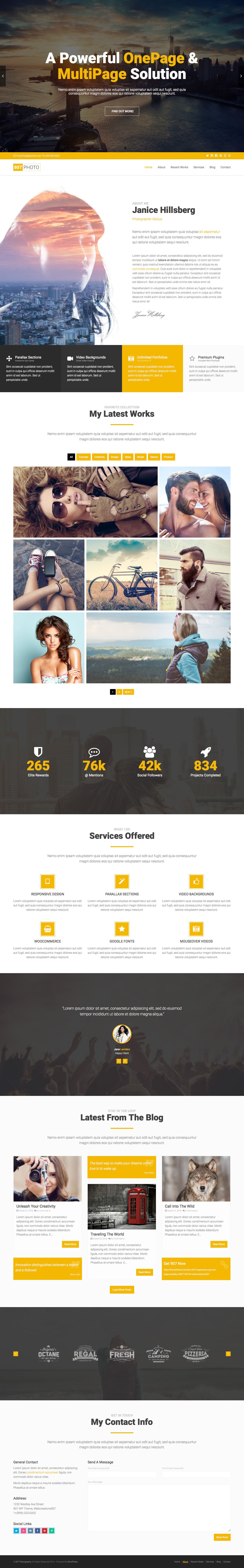 907 Website Screenshot