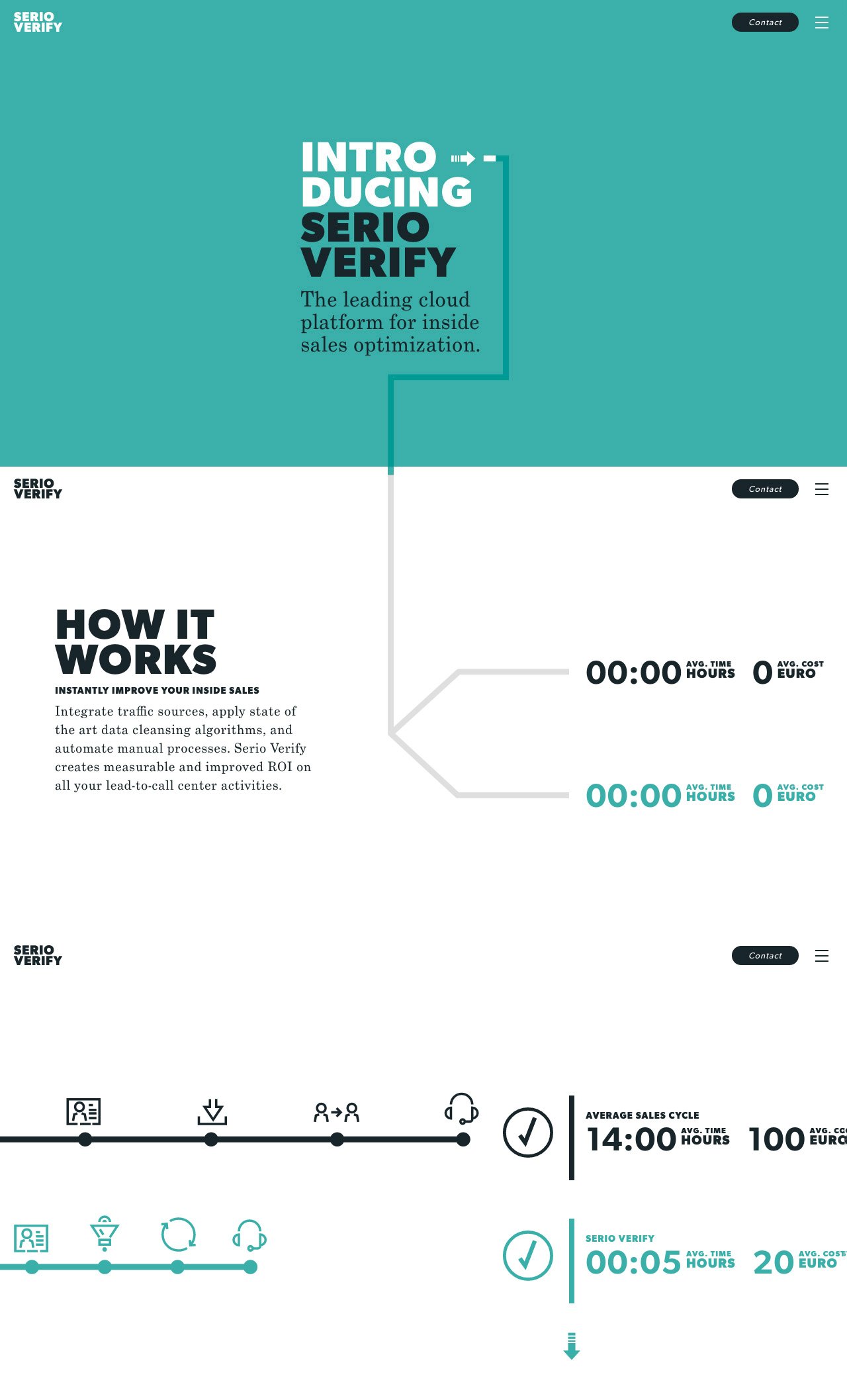 Serio Verify Website Screenshot