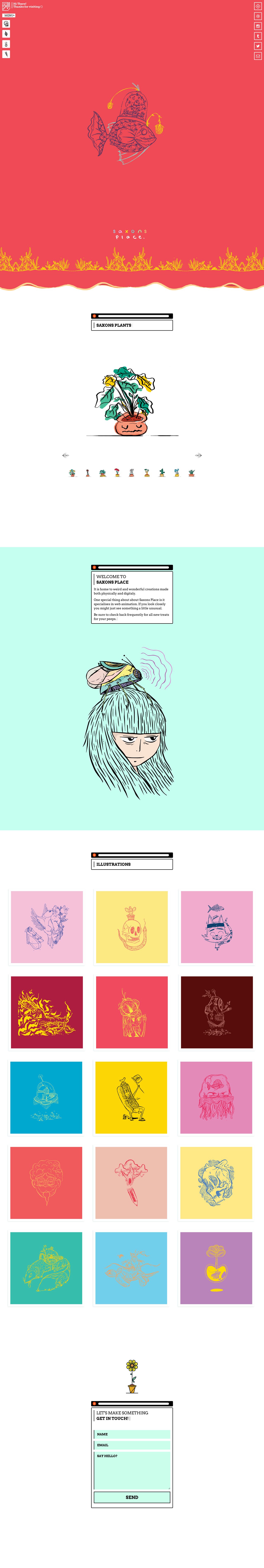 Saxons Place Website Screenshot