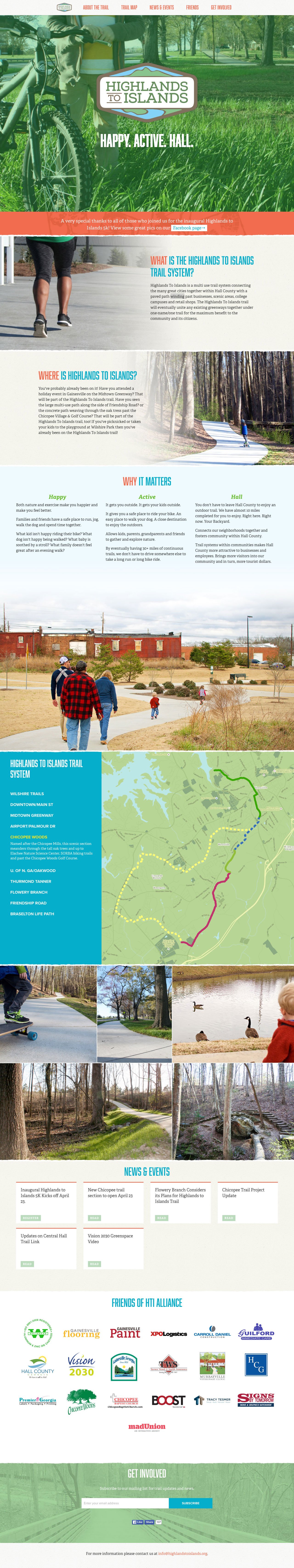 Highlands to Islands Website Screenshot