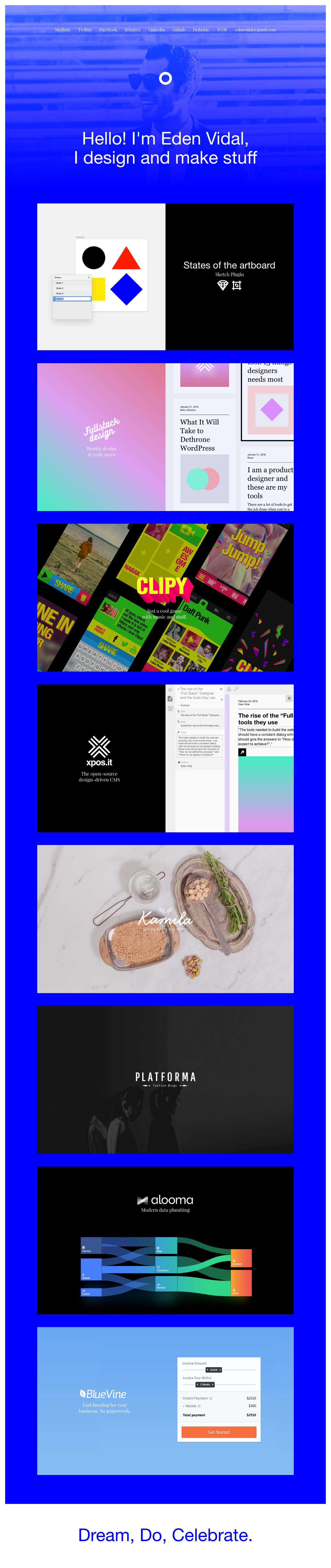 Eden Vidal Website Screenshot