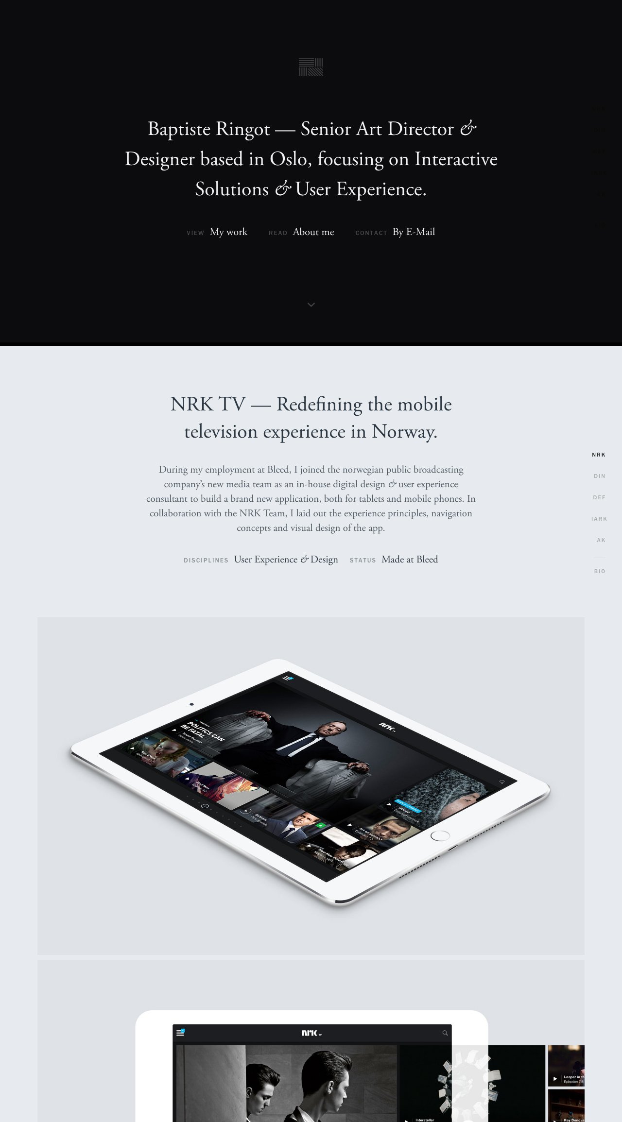 Baptiste Ringot Website Screenshot