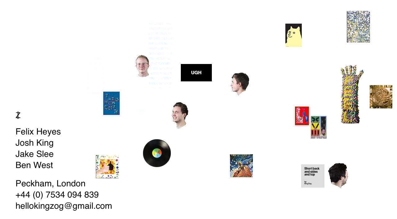 King Zog Website Screenshot