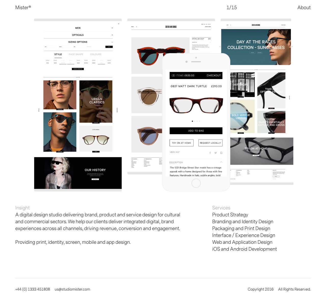 Mister Website Screenshot