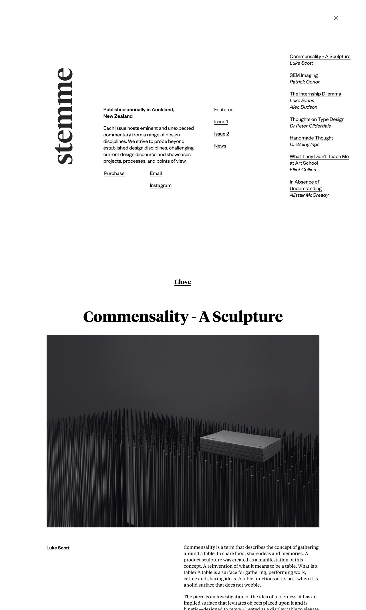 Stemme Website Screenshot