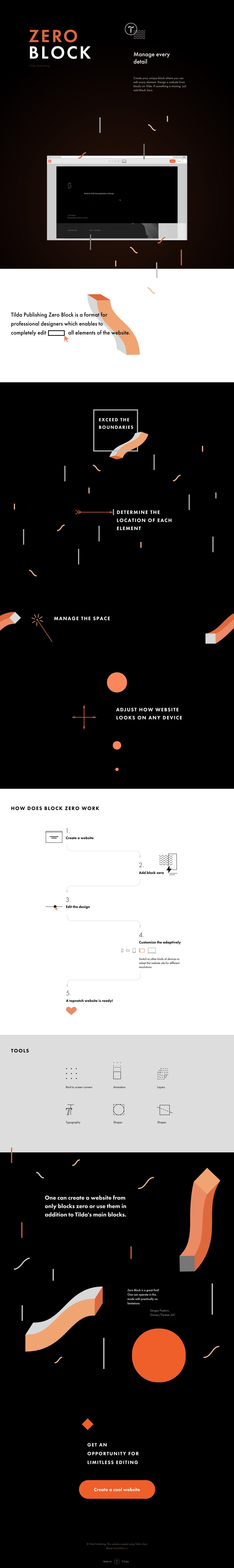 Tilda Zero Block Website Screenshot