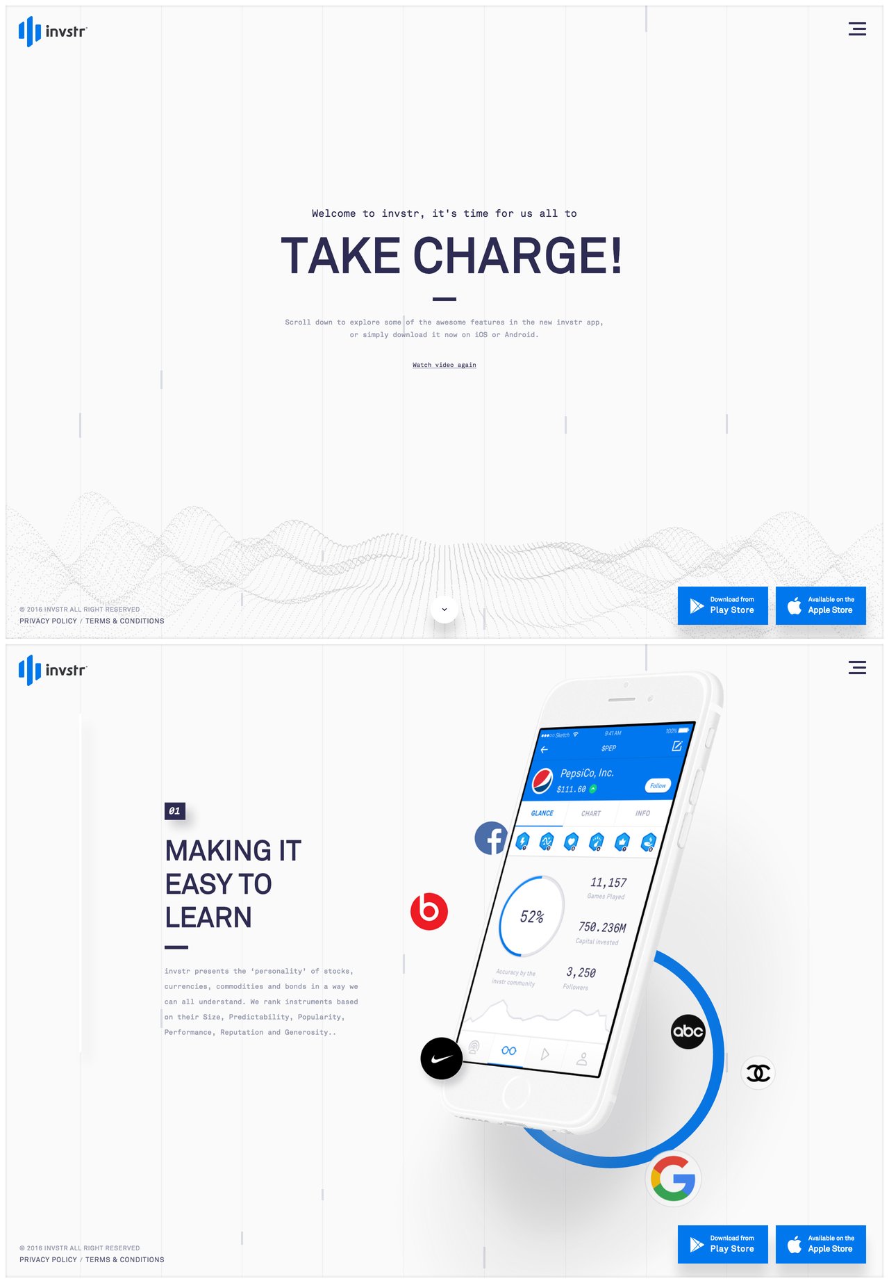 invstr Website Screenshot