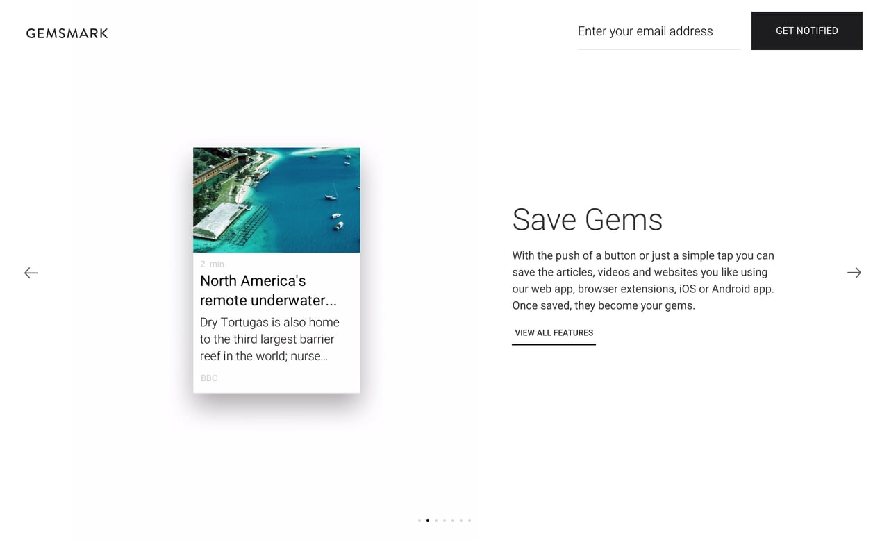 Gemsmark Website Screenshot