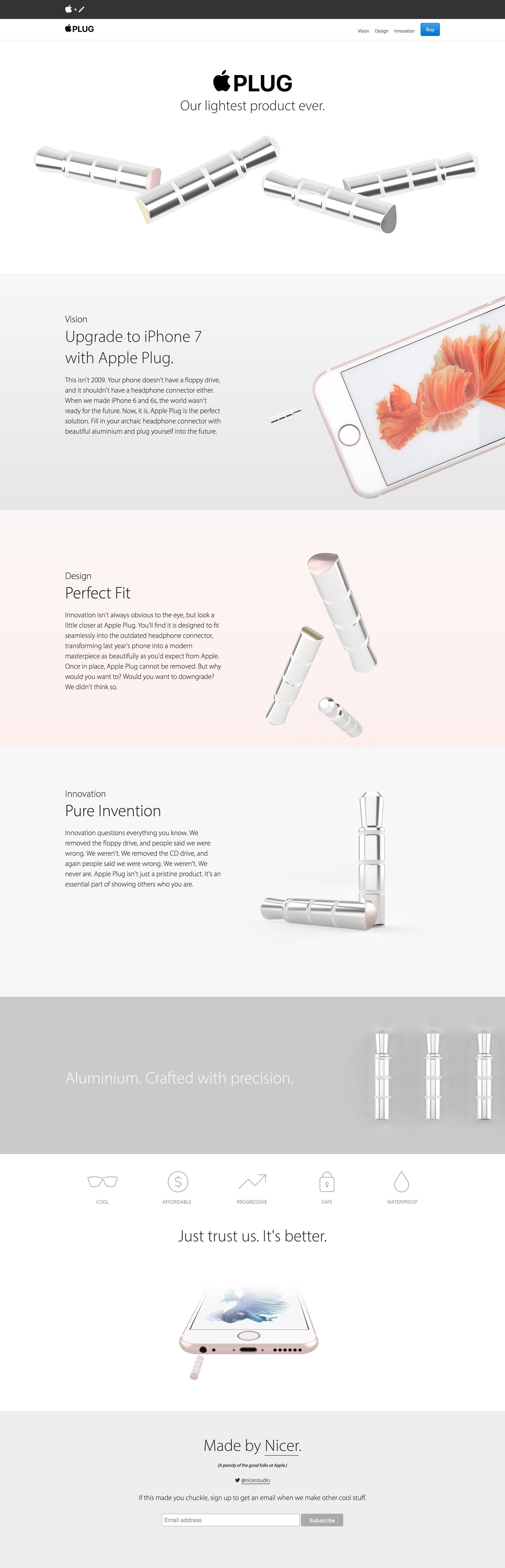 Apple Plug Website Screenshot