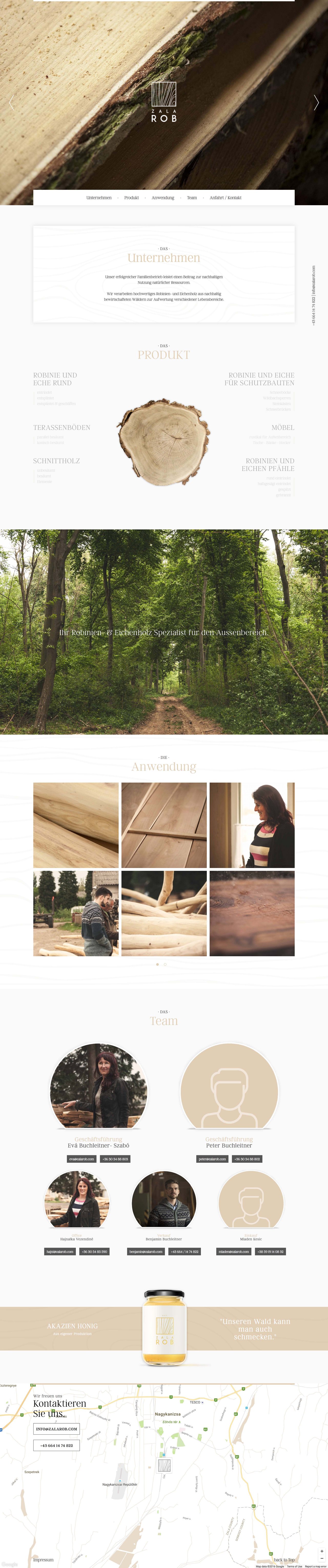 Zala Rob Kft. Website Screenshot