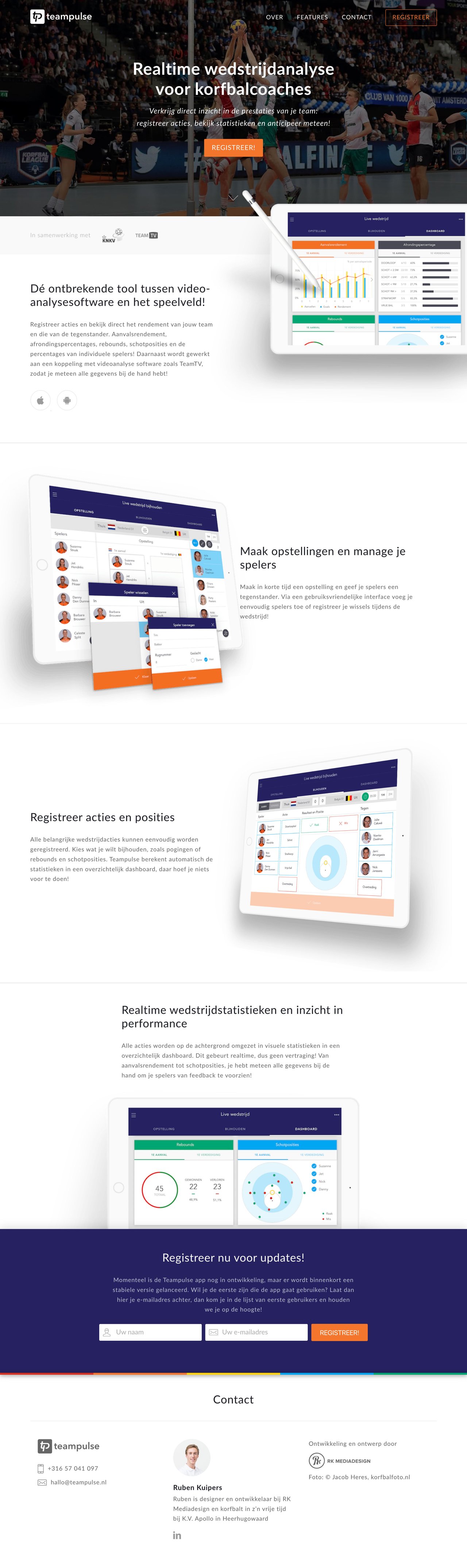 Teampulse Website Screenshot