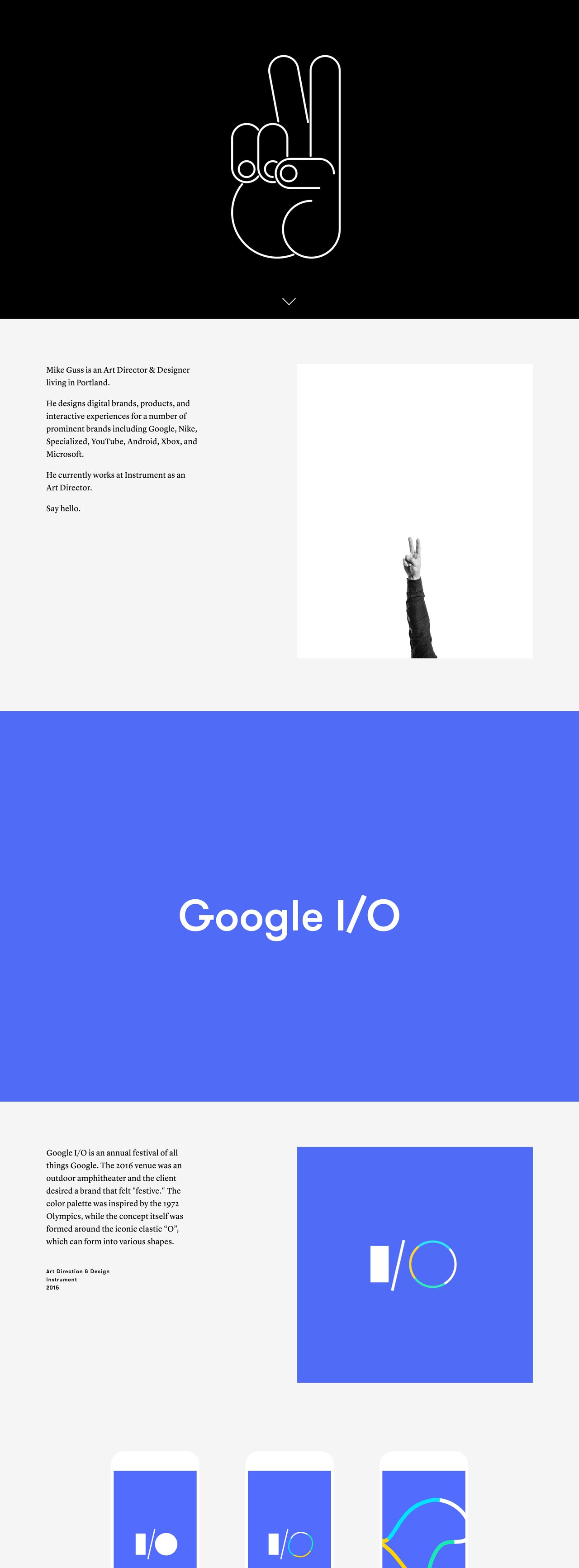 Mike Guss Website Screenshot