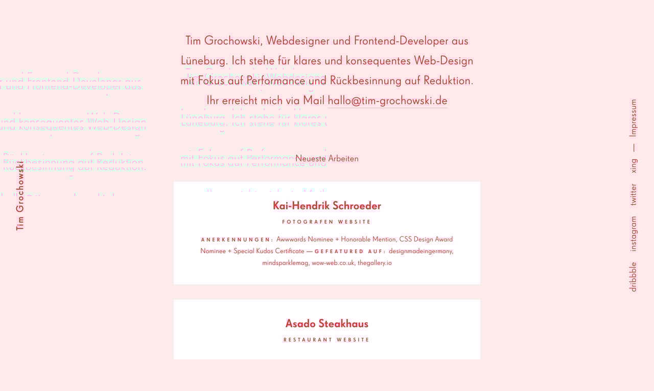 Tim Grochowski Website Screenshot