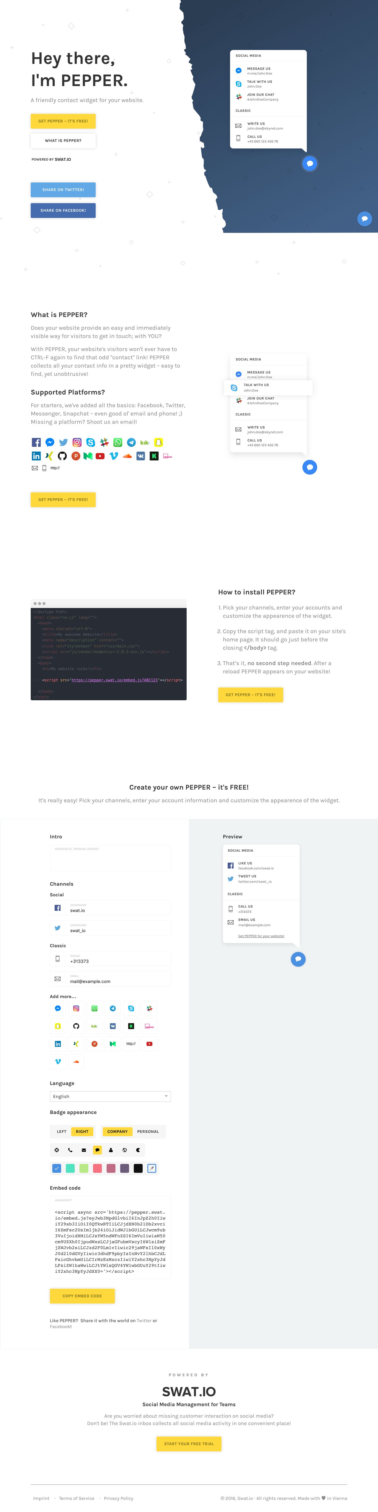 Pepper Website Screenshot