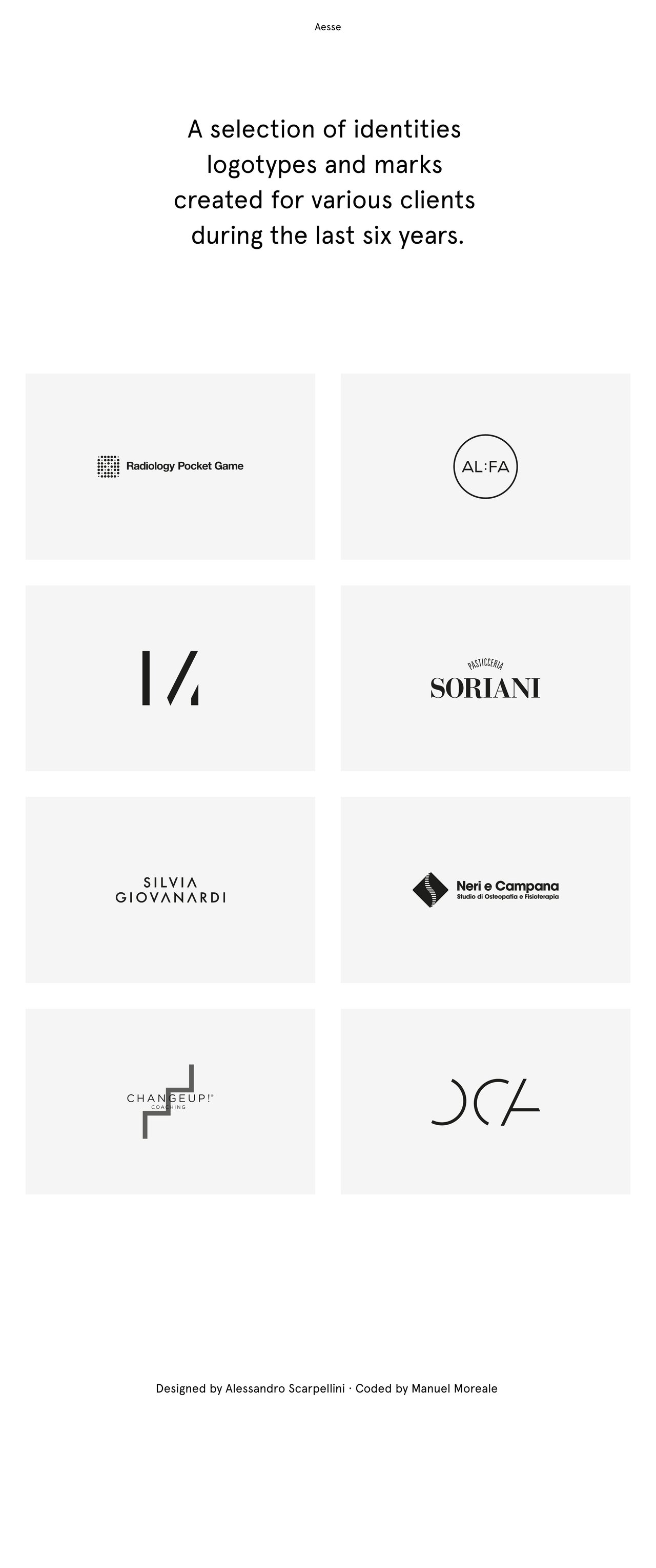 Alessandro Scarpellini Website Screenshot