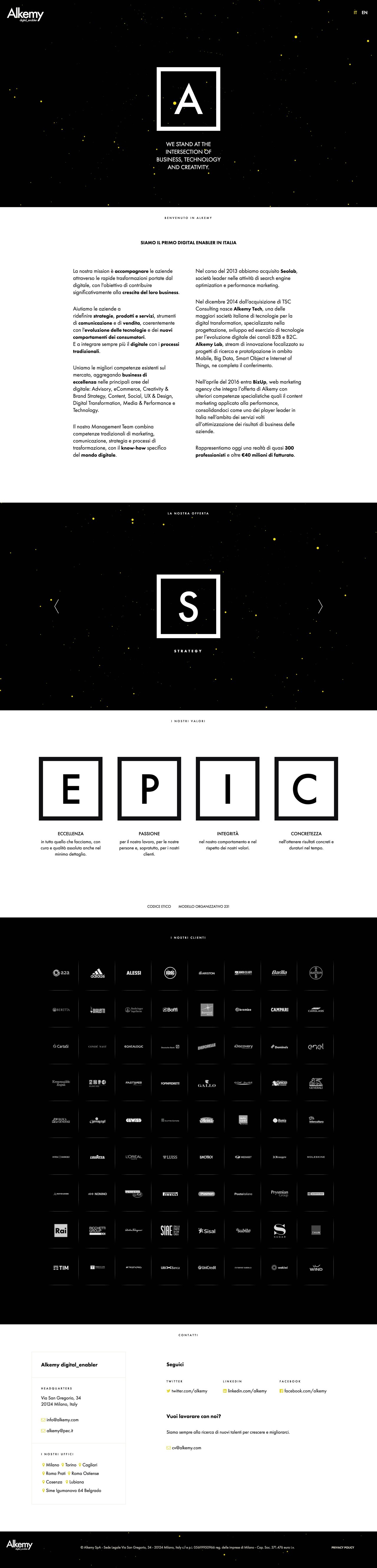 Alkemy digital_enabler Website Screenshot