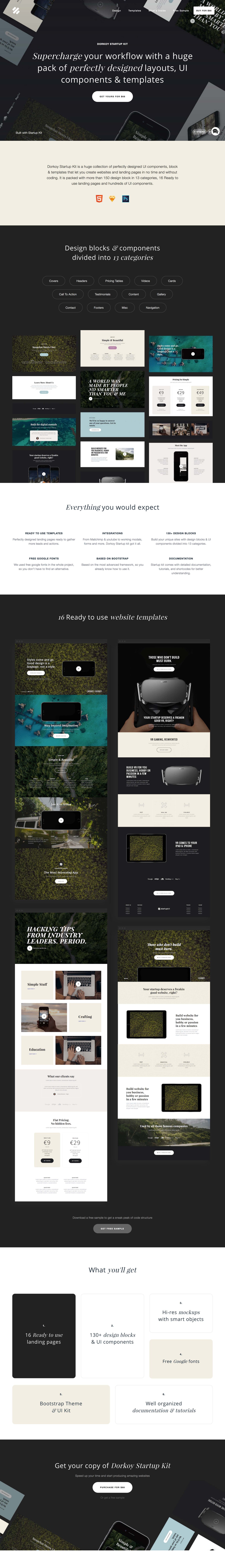 Dorkoy Startup Kit Website Screenshot