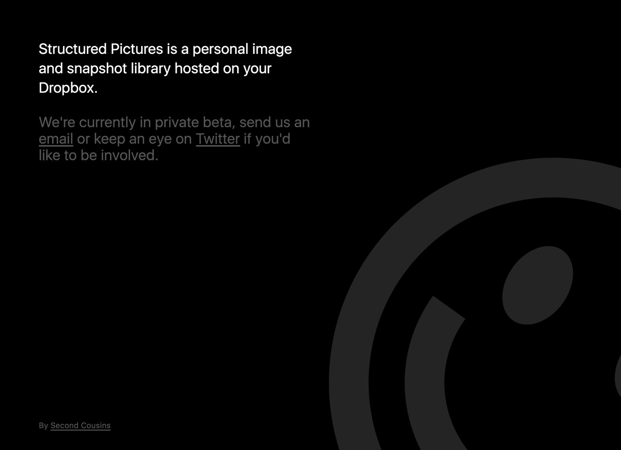 Structured Pictures Website Screenshot