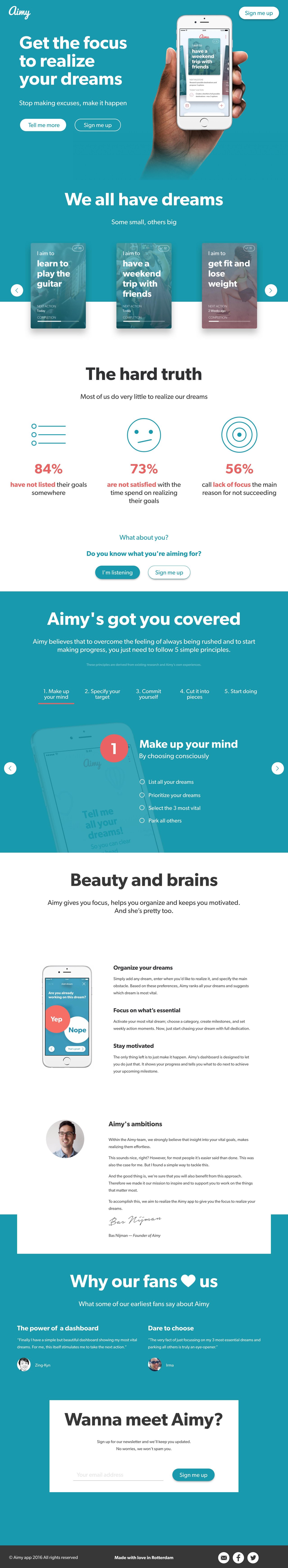 Aimy Website Screenshot