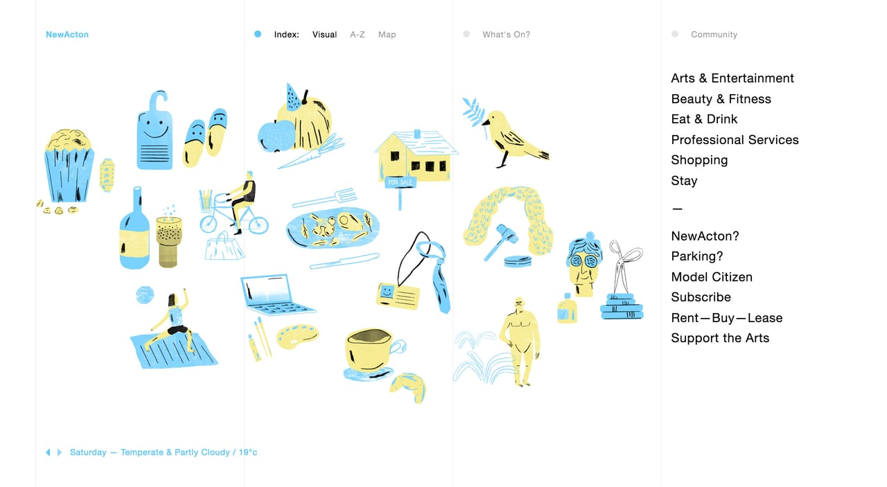 NewActon Website Screenshot