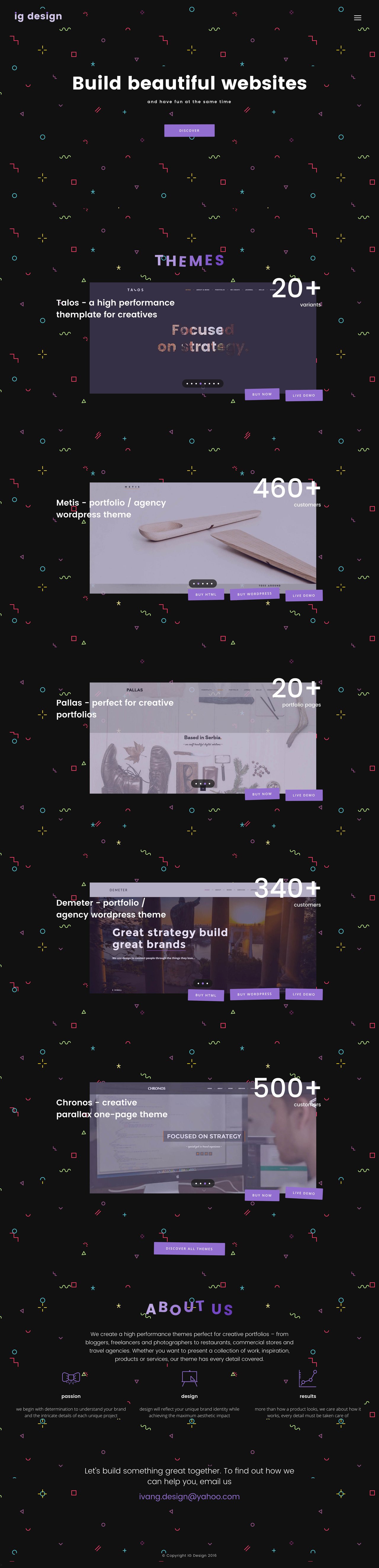 IG Design Website Screenshot