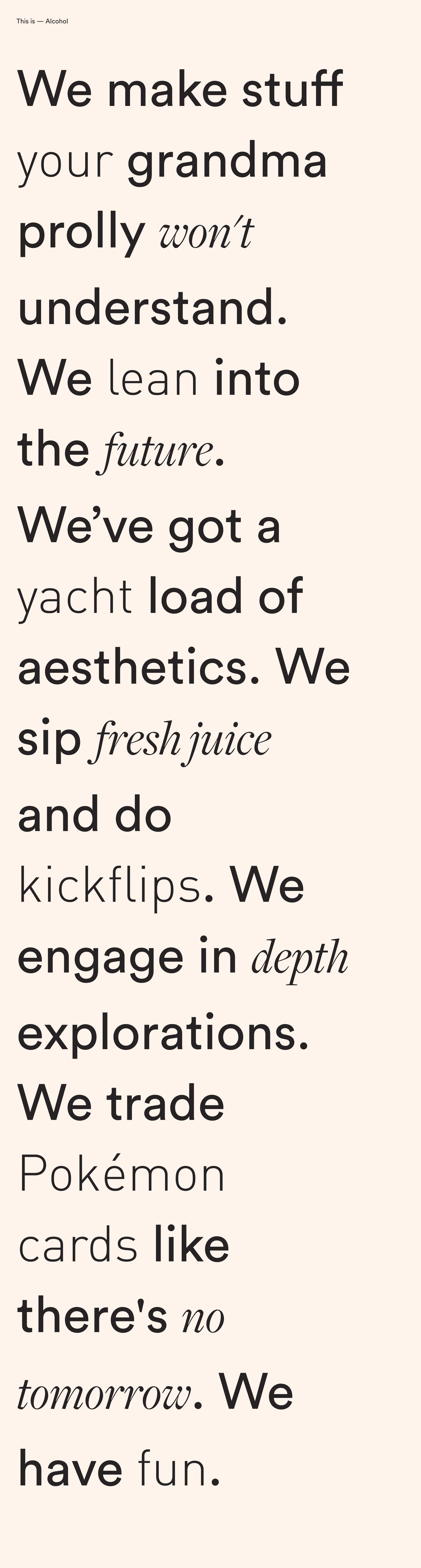 Alcohol Website Screenshot