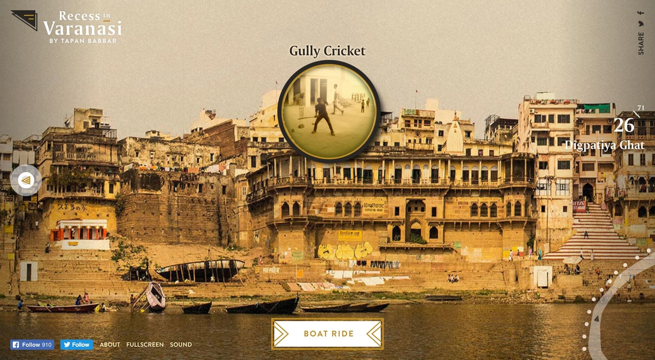 Recess in Varanasi Website Screenshot