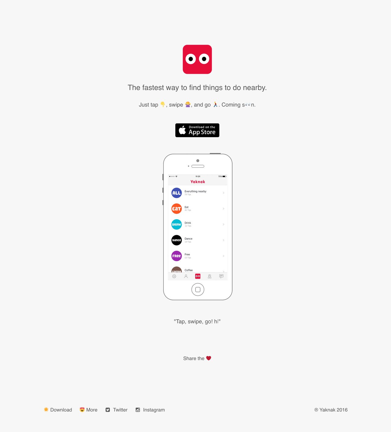 Yaknak Website Screenshot
