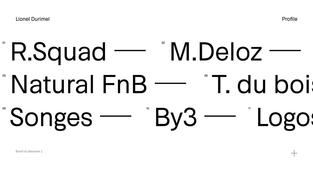 Lionel Durimel Website Screenshot