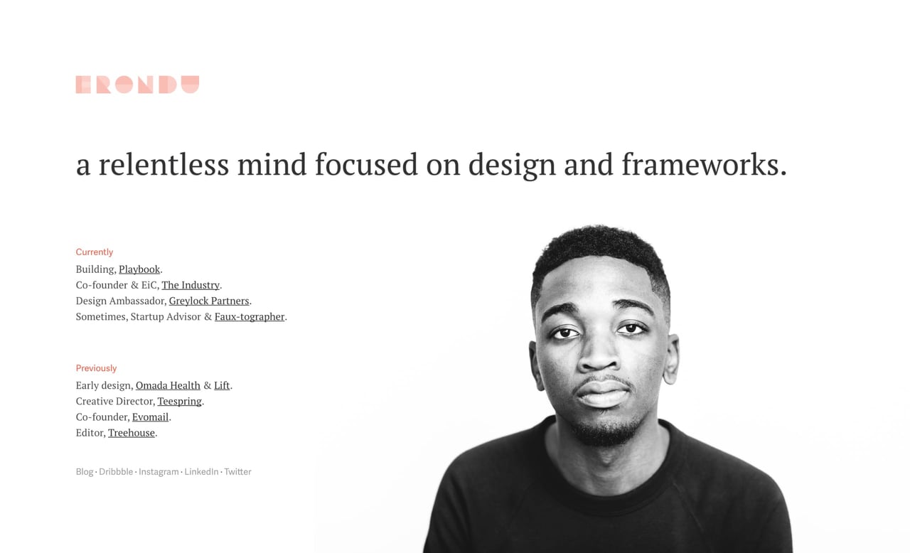 Jared Erondu Website Screenshot