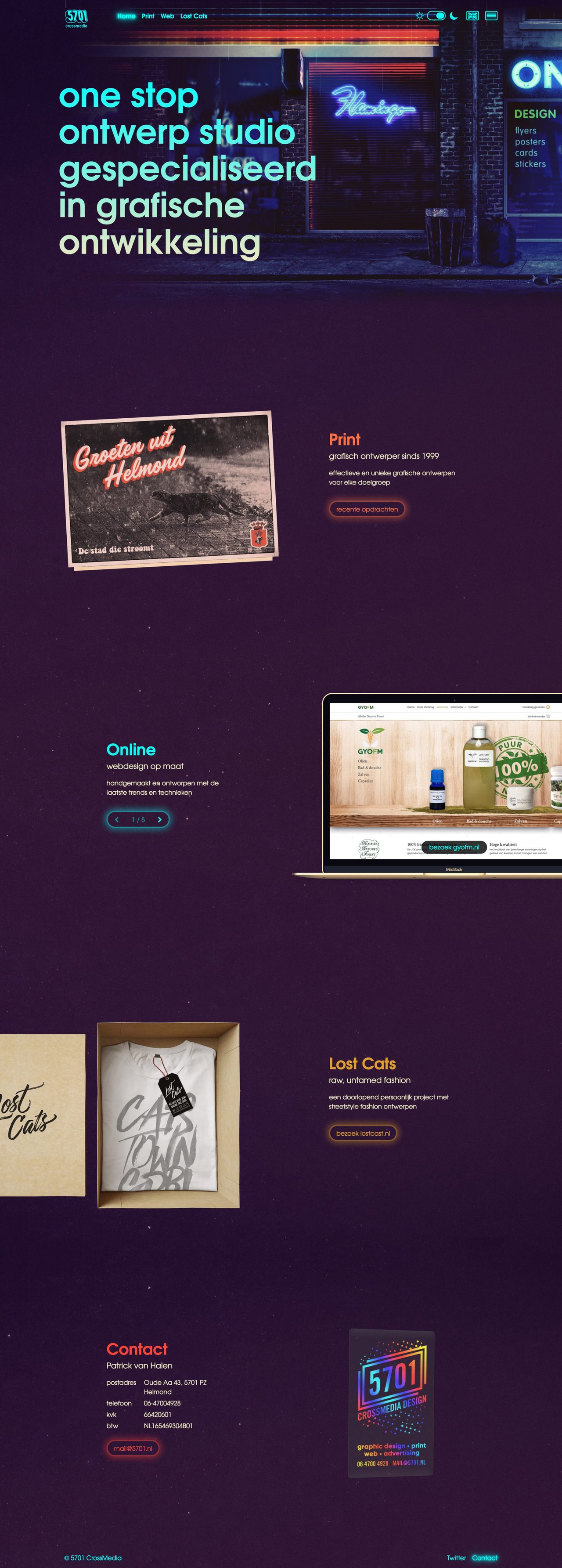 5701 CrossMedia Website Screenshot