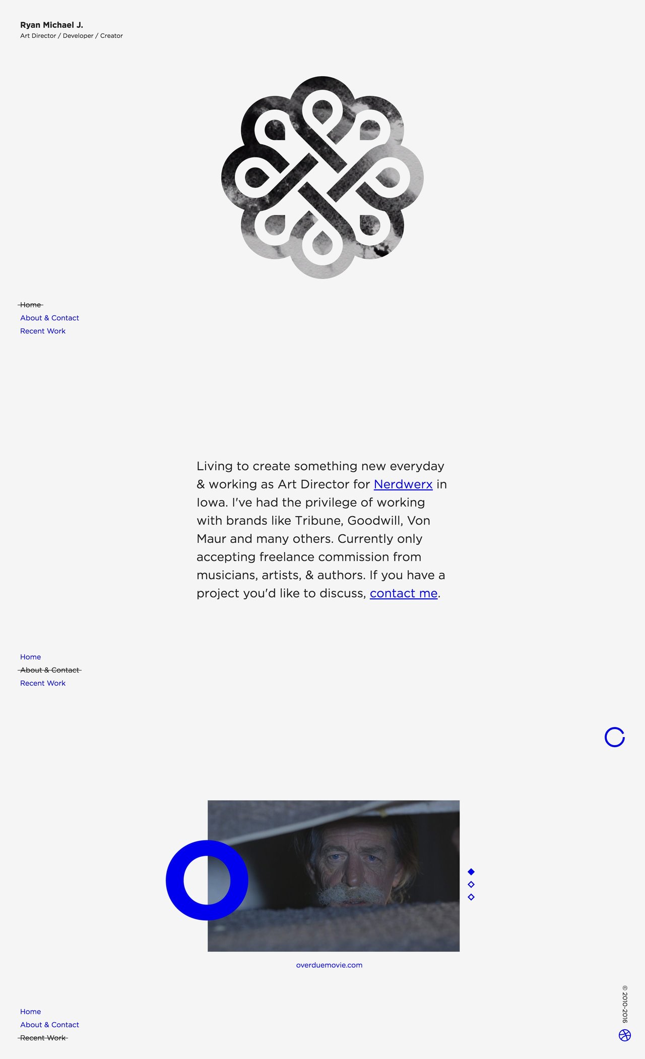 Ryan Michael J. Website Screenshot