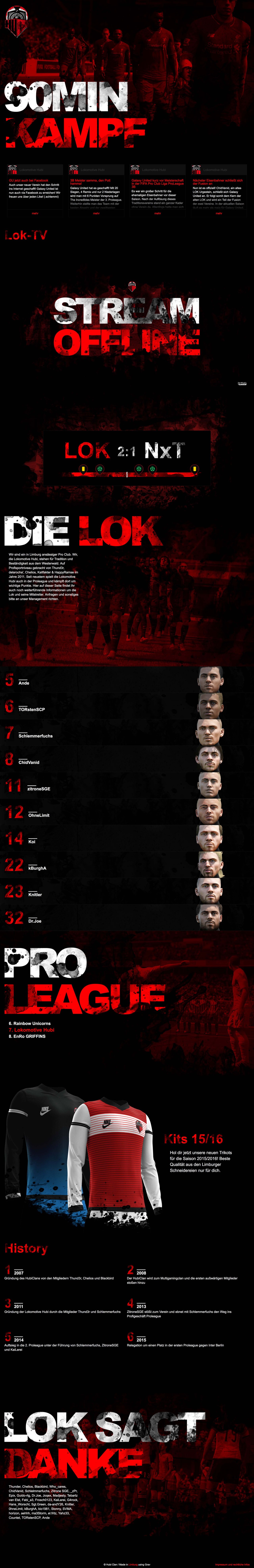 Lokomotive Hubi Website Screenshot