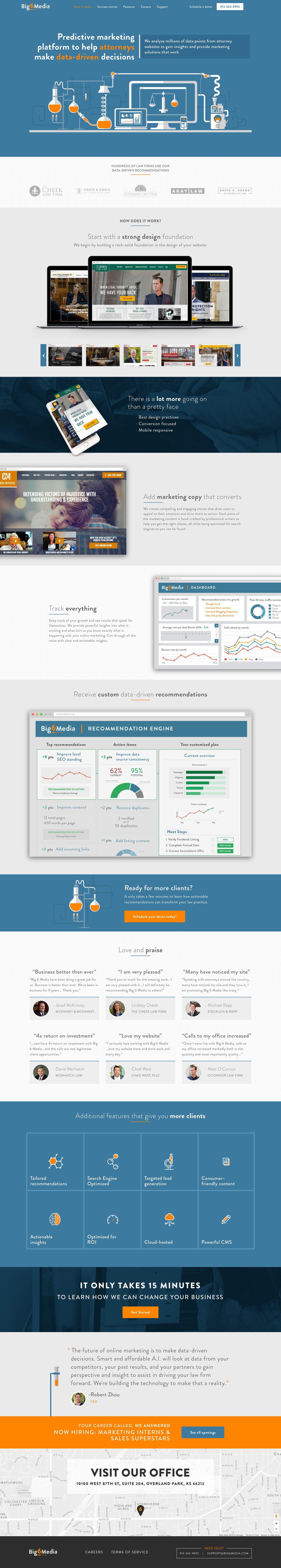 Big 6 Media Website Screenshot