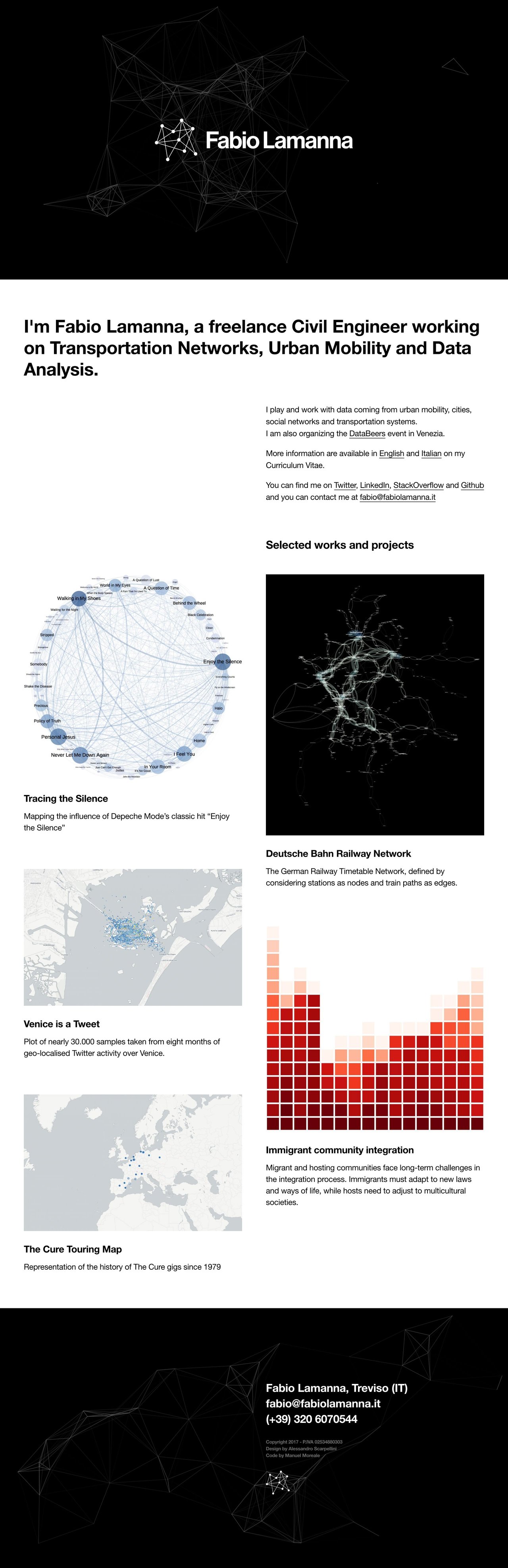 Fabio Lamanna Website Screenshot