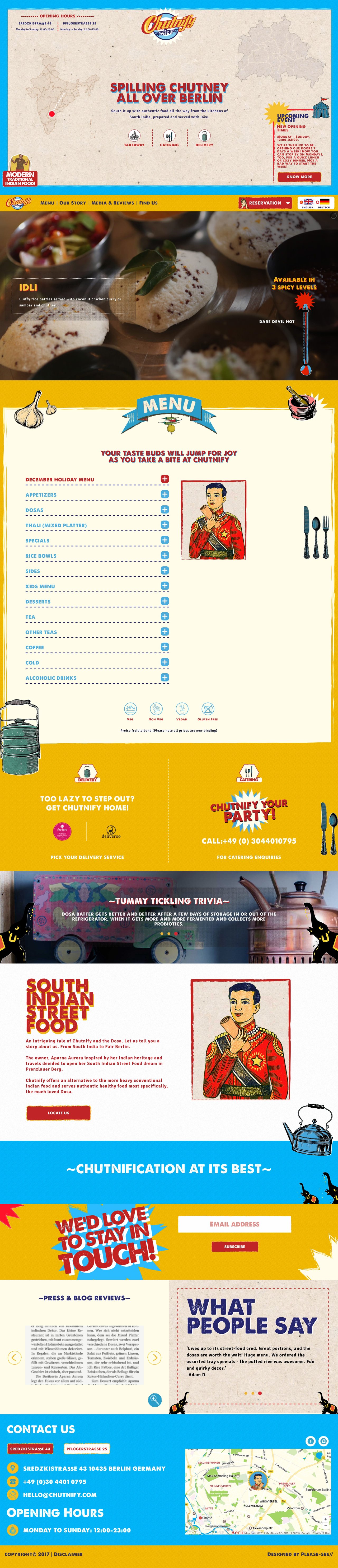 Chutnify Website Screenshot