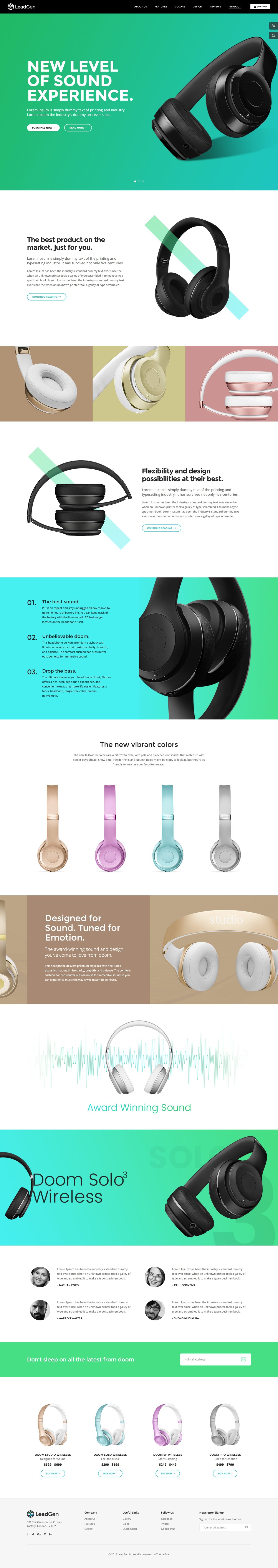 LeadGen Website Screenshot