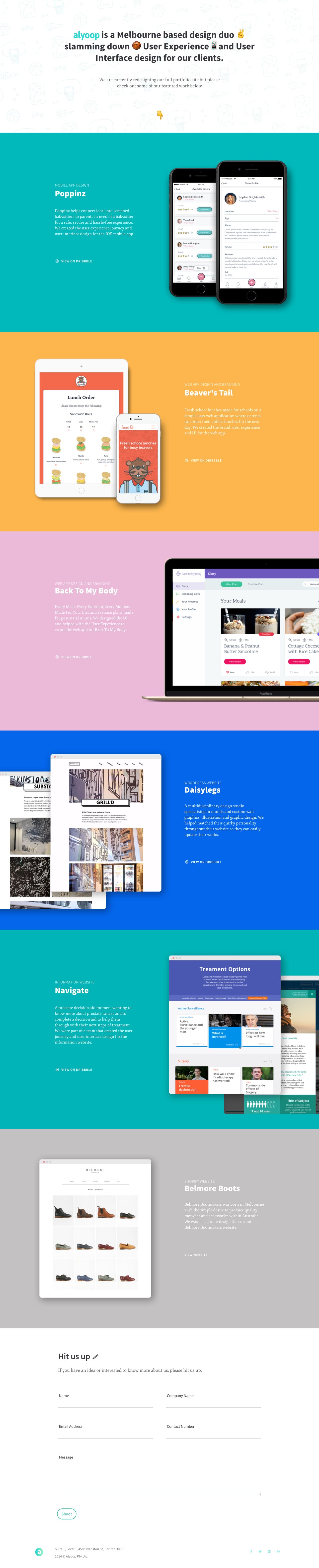 Alyoop Website Screenshot