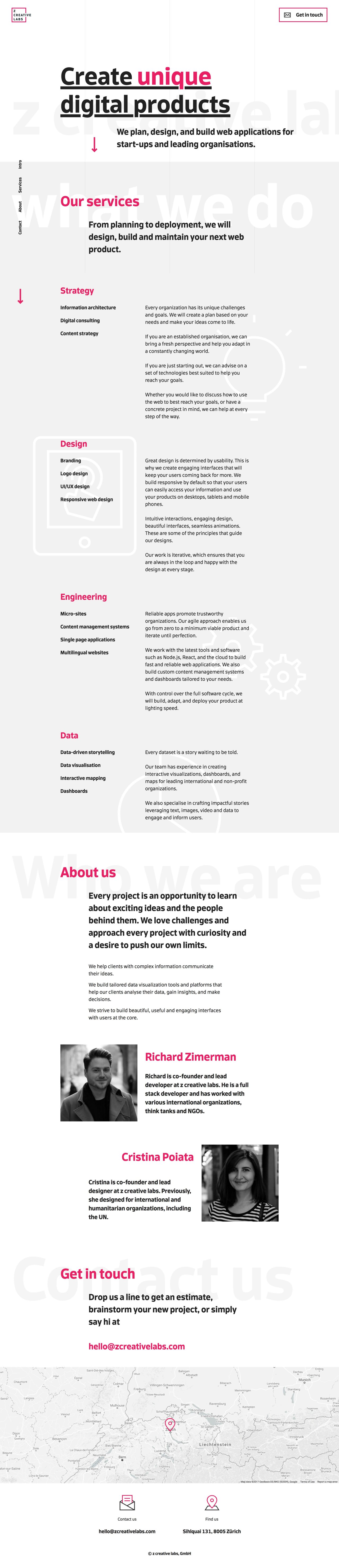 z creative labs Website Screenshot