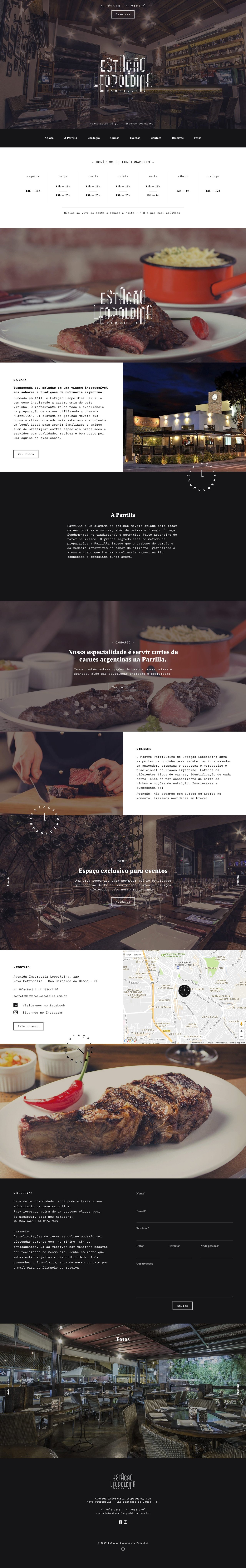 Estação Leopoldina Website Screenshot