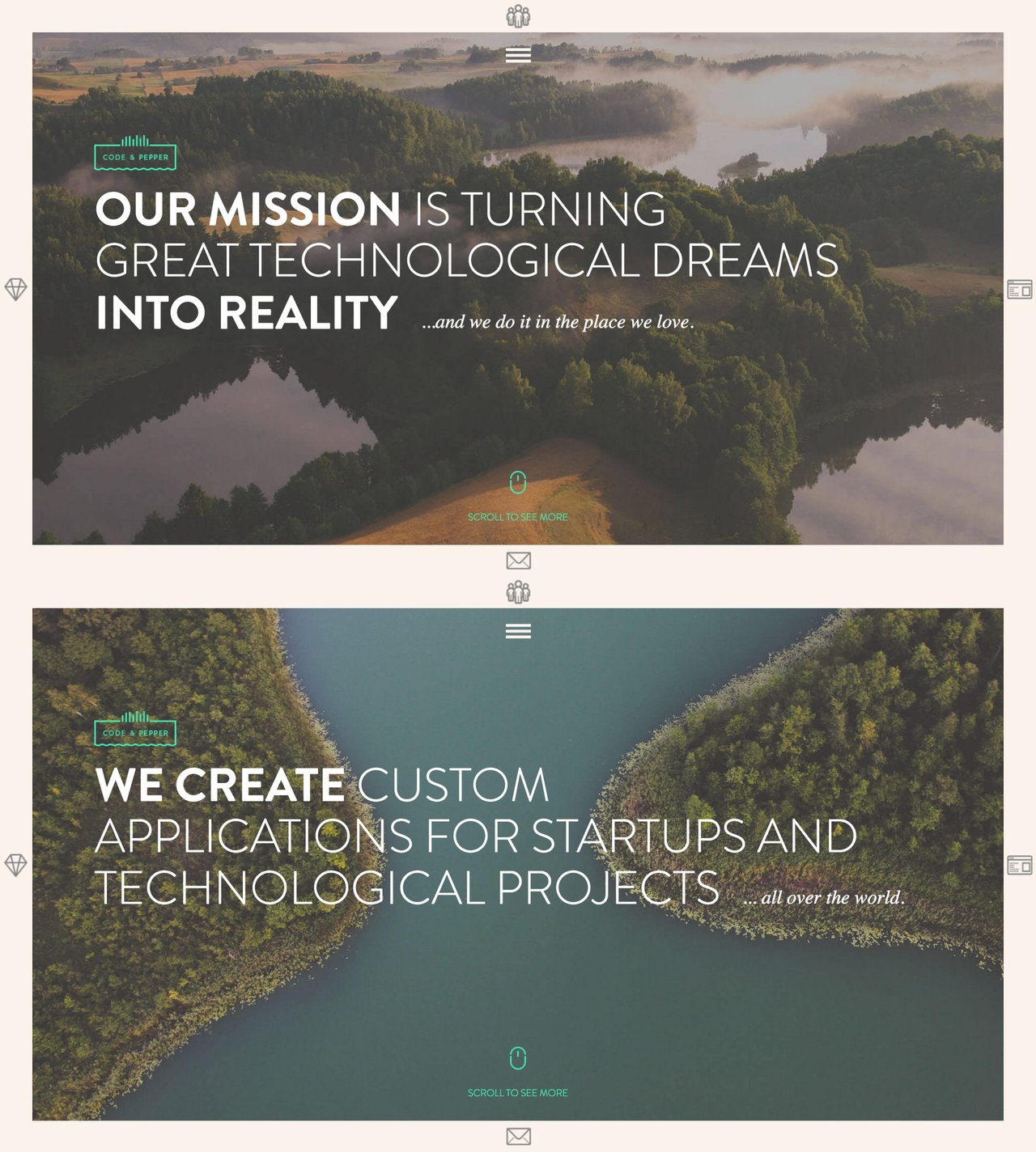 Code & Pepper Website Screenshot