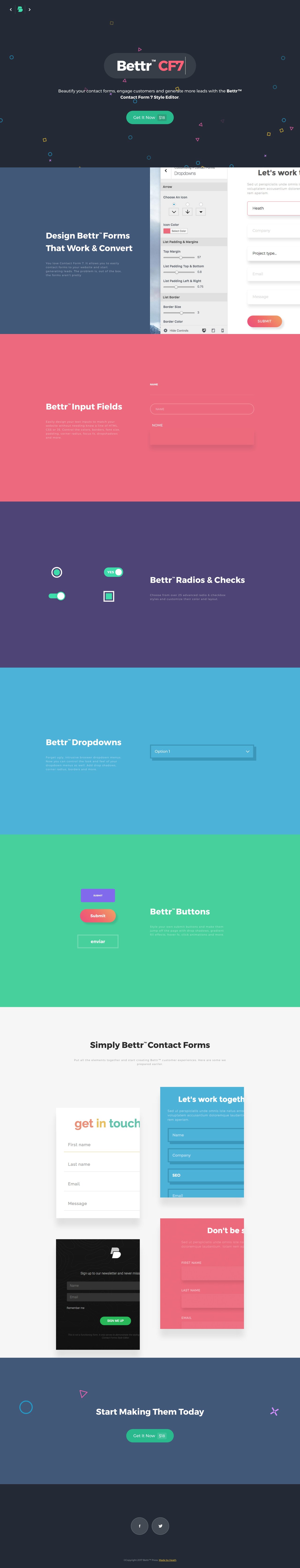 Bettr CF7 Website Screenshot