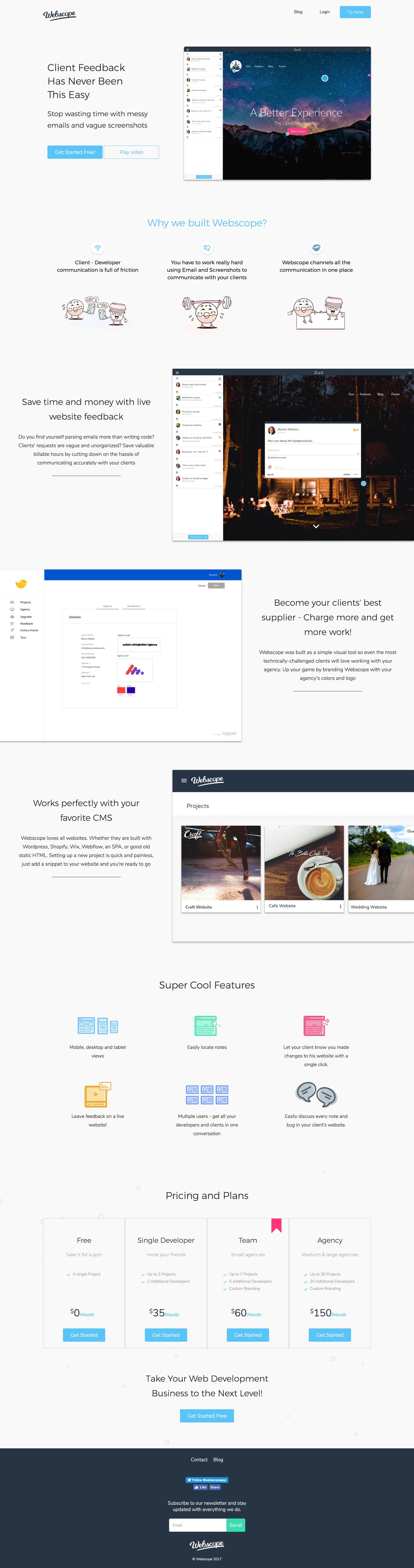 Webscope Website Screenshot