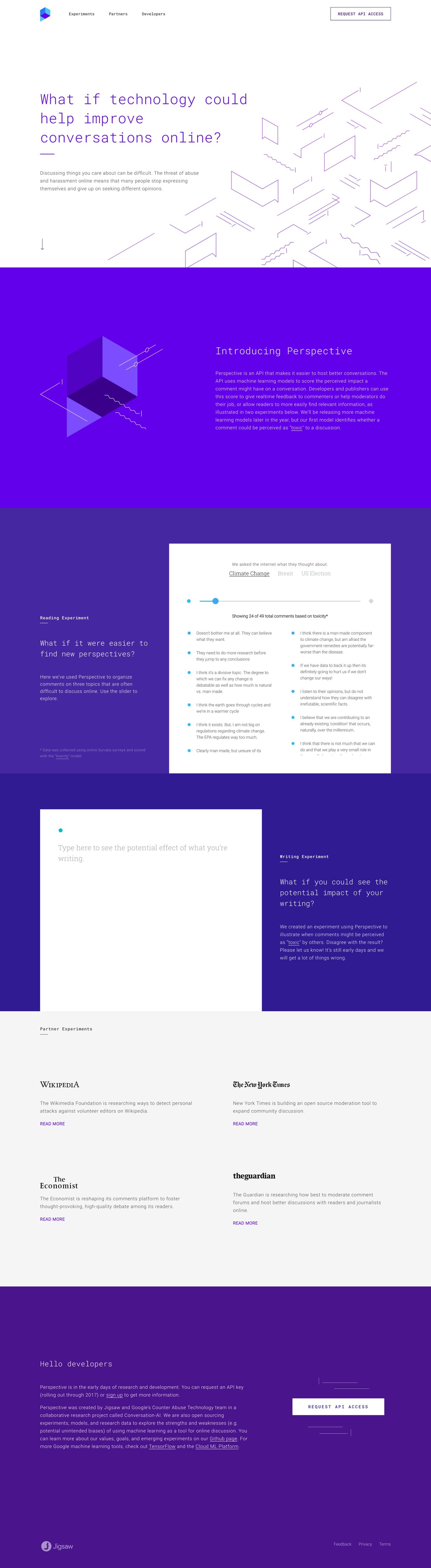 Perspective Website Screenshot