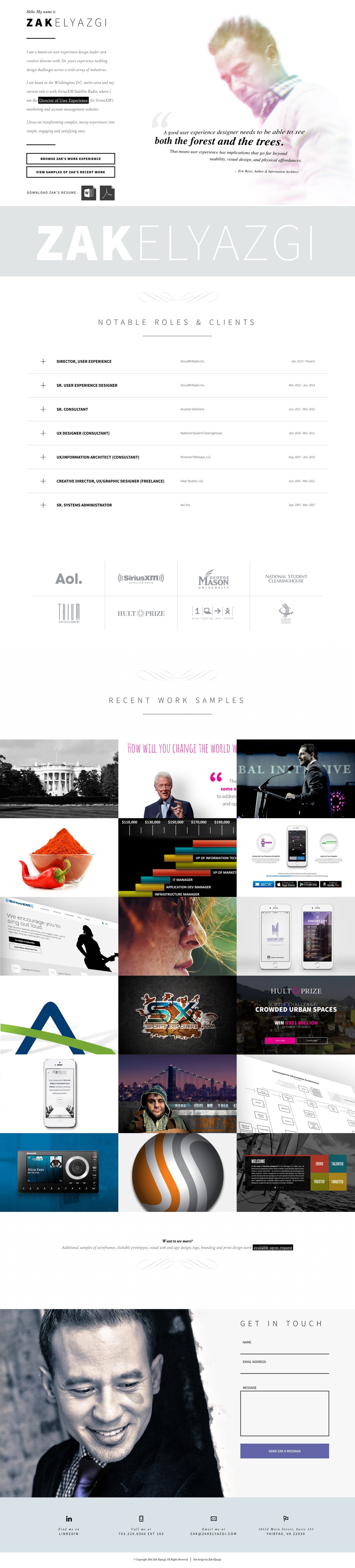 Zak Elyazgi Website Screenshot