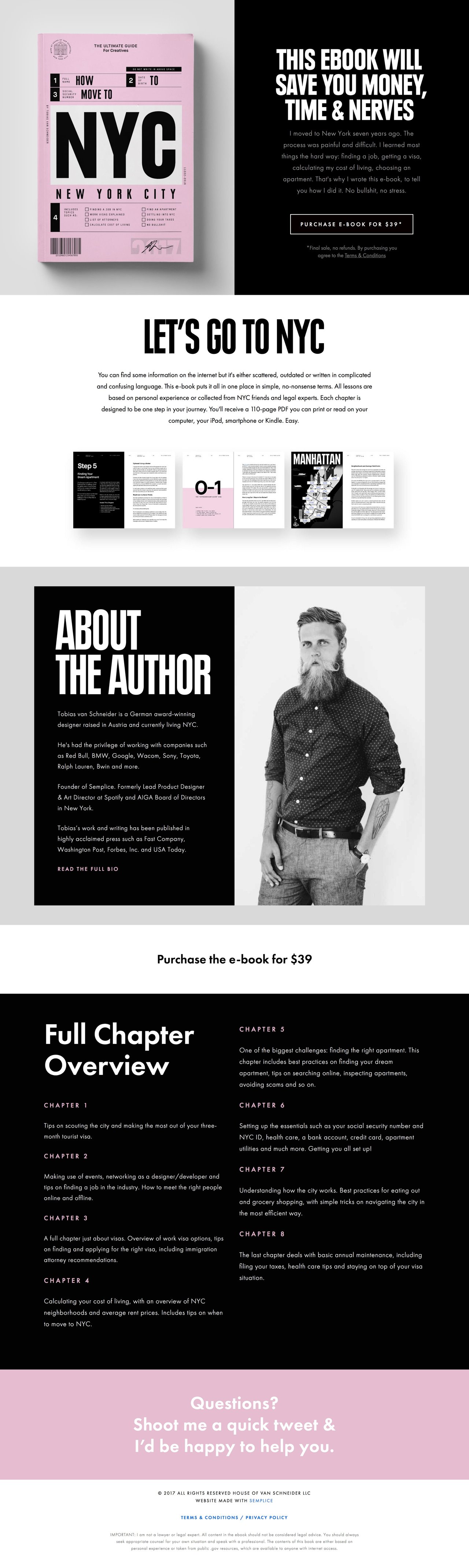 Let’s go to New York Website Screenshot